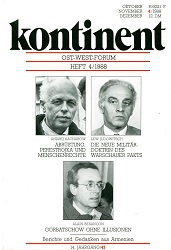 КОНТИНЕНТ / CONTINENT East-West-Forum – Issue 1988 / 47