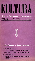 PARIS KULTURA – 1953/071 – September