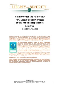 NO MONEY FOR THE RULE OF LAW. How Kosovo’s budget process affects judicial independence