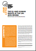 № 24 THE EU AND HUMAN RIGHTS AT THE UN: 2010 REVIEW Cover Image