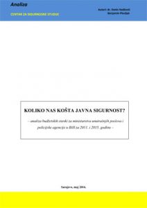 What is the Budget paid for Public Security? Analysis of Budget Items for the Ministries of Interior and the Police Agency in BiH for 2011 and 2015