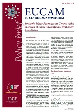 Strategic Water Resources in Central Asia: In Search of a New International Legal Order