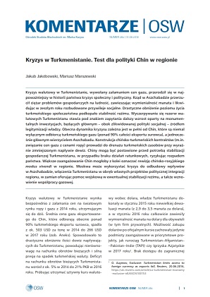 №284 Kryzys w Turkmenistanie. Test dla polityki Chin w regionie