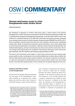 №309 German wind power sector in crisis. Energiewende under further threat