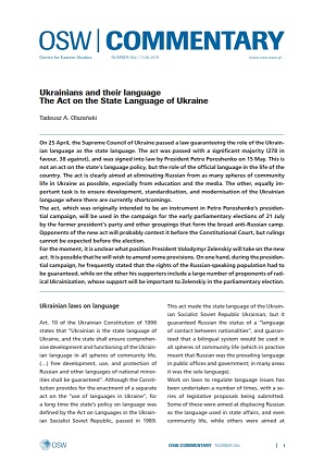 №304 Ukrainians and their language. The Act on the State Language of Ukraine