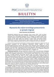 Wyzwania dla unijno-tureckiego porozumienia w sprawie migracji