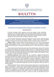 Znaczenie nieżydowskiej migracji w polityce Izraela