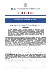 Immigration and Asylum Policy Reform in France
