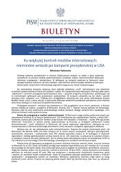 German Proposals for Increased Control of Online Media after the U.S. Presidential Election Cover Image
