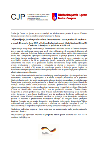 Management of Public Companies and Institutions: An Old Practice or a Turning Point