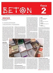 BETON - Kulturno propagandni komplet br. 217. god. XIV, Beograd, utorak 17. mart 2020.