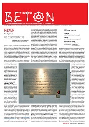 BETON - Kulturno propagandni komplet br. 163, god. X, Beograd, utorak, 15. septembar 2015.
