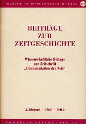 Dokumentation der Zeit 1960 / 213 – Wissenschaftliche Beilage »Beiträge zur Zeitgeschichte – 1960-02«