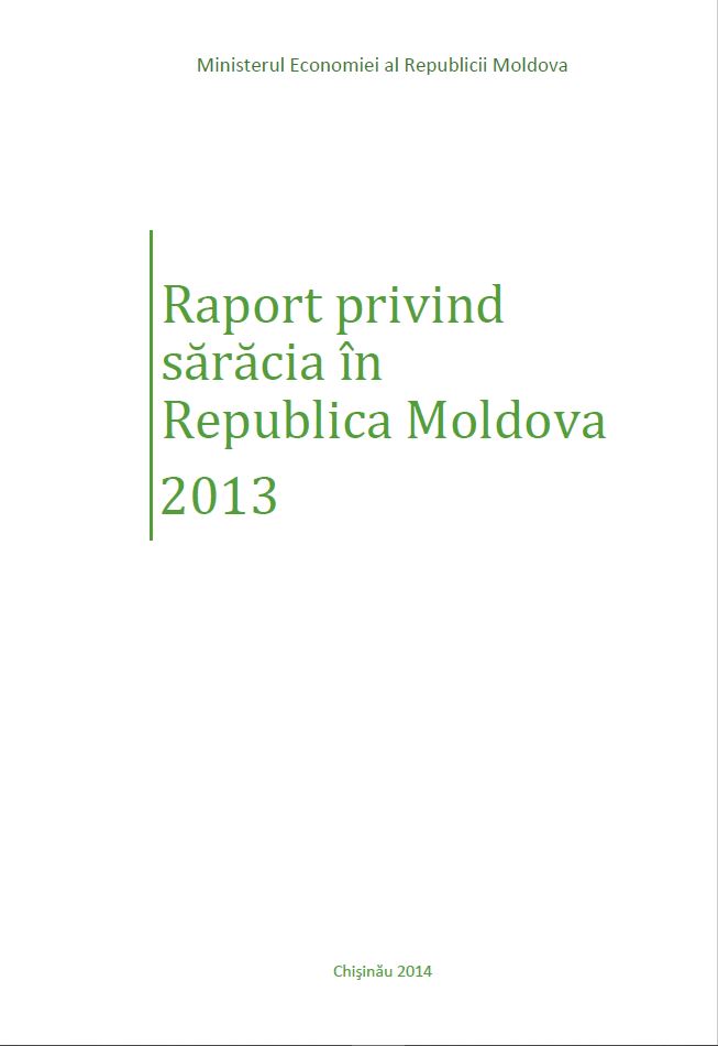 Report on Poverty in the Republic of Moldova 2013