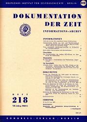 Dokumentation der Zeit 1960 / 218