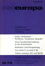The Relevance of Detente for Security Policy Cover Image