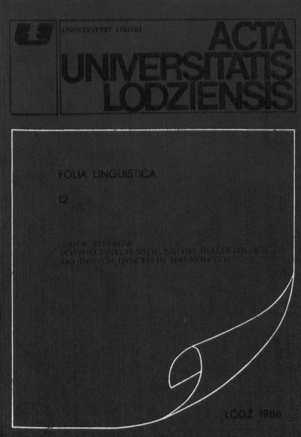 On some interdialectal elements in Polish polk songs: the ending -owiв Cover Image