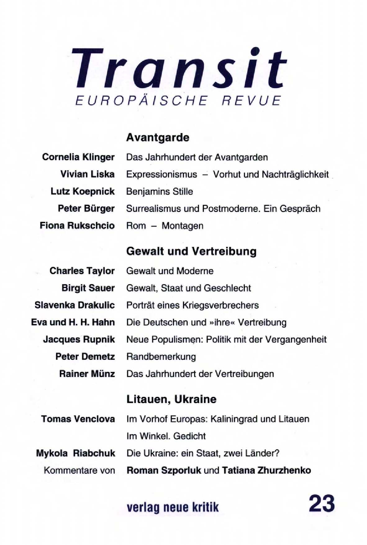Das Jahrhundert der Avantgarden Cover Image