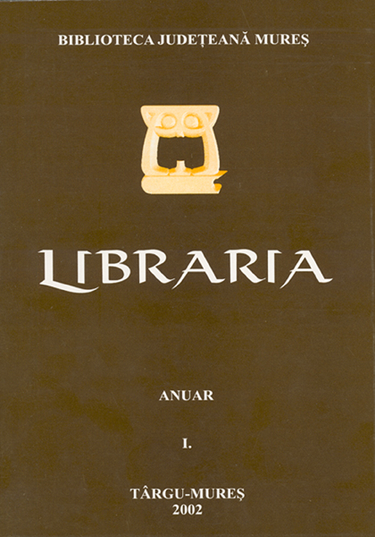 Primul document privind conservarea Bibliotecii Teleki. Tabula legum bibliotecarum.