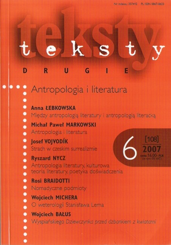A linguistic excess. Jacek Gutorow’s 'Urwany ślad' Cover Image
