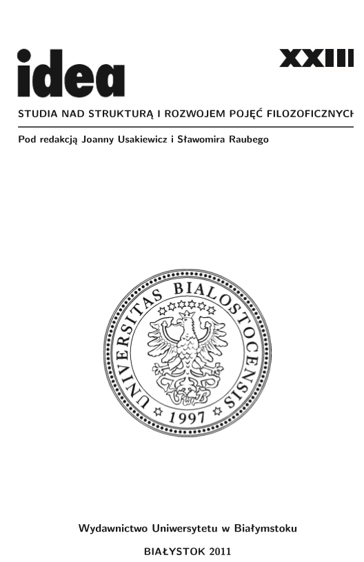 Body as an object of ascetic practices in contemporary art (Opałka, Dudek-Durer, Orlan) Cover Image