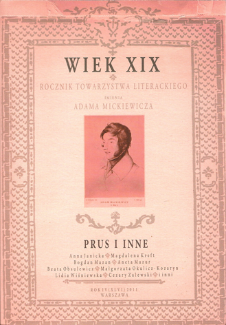 A Mystery of the Threshold. Adolescence in Bolesław Prus’s "Grzechy dzieciństwa" Cover Image