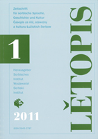 Some Aspects of the Crisis in the Sorbian National Movement in 1946/47 Cover Image