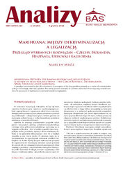 Marihuana: Between decriminalization and legalization. Cover Image