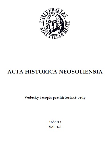Život na uhorsko-osmanskom pohraničí v rokoch 1596 – 1687 na príklade Gemerskej stolice Cover Image