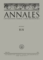 The Concept of Offence and the Classification of Offences in Polish Criminal Law Cover Image