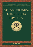 Axiological Basis for the Application of Law – a Perspective of the Equitable Law Cover Image
