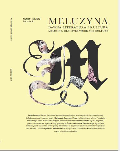 The folk themes in the poetry of Franciszek Karpiński. Cover Image