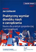Dilemmas related to the implementation of contemporary concepts and methods of management Cover Image