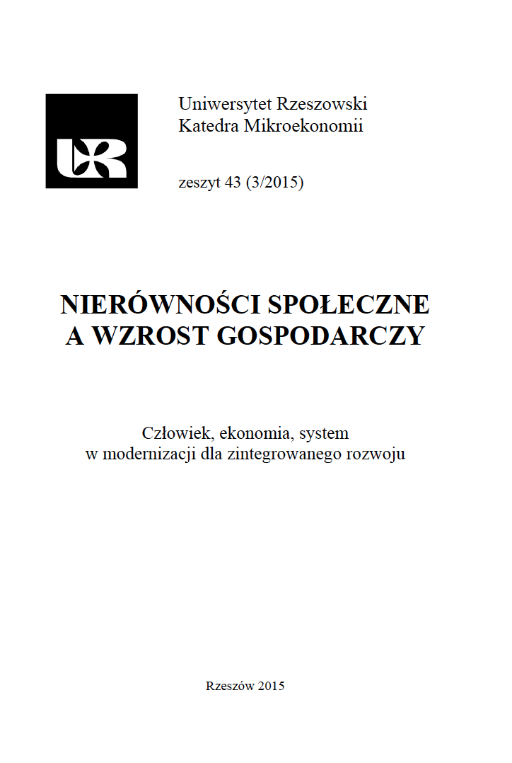 A Man and His Development in the Light of the Concepts that Integrate Economic and Social Sciences Cover Image