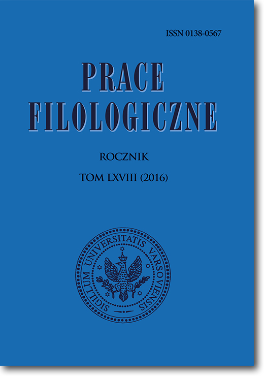 Structure of Bi- and Multilingual Terminological Dictionaries Published in Poland
After 1945 (as Exemplified by Dictionaries with Polish and English) Cover Image