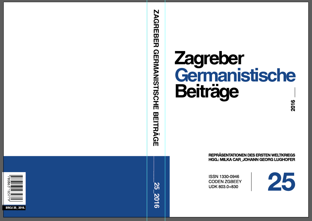 Hugo von Hofmannsthal’s Notes on War Objectives within the Context of German and Austrian Concepts of South-Eastern Europe in the Great War Cover Image
