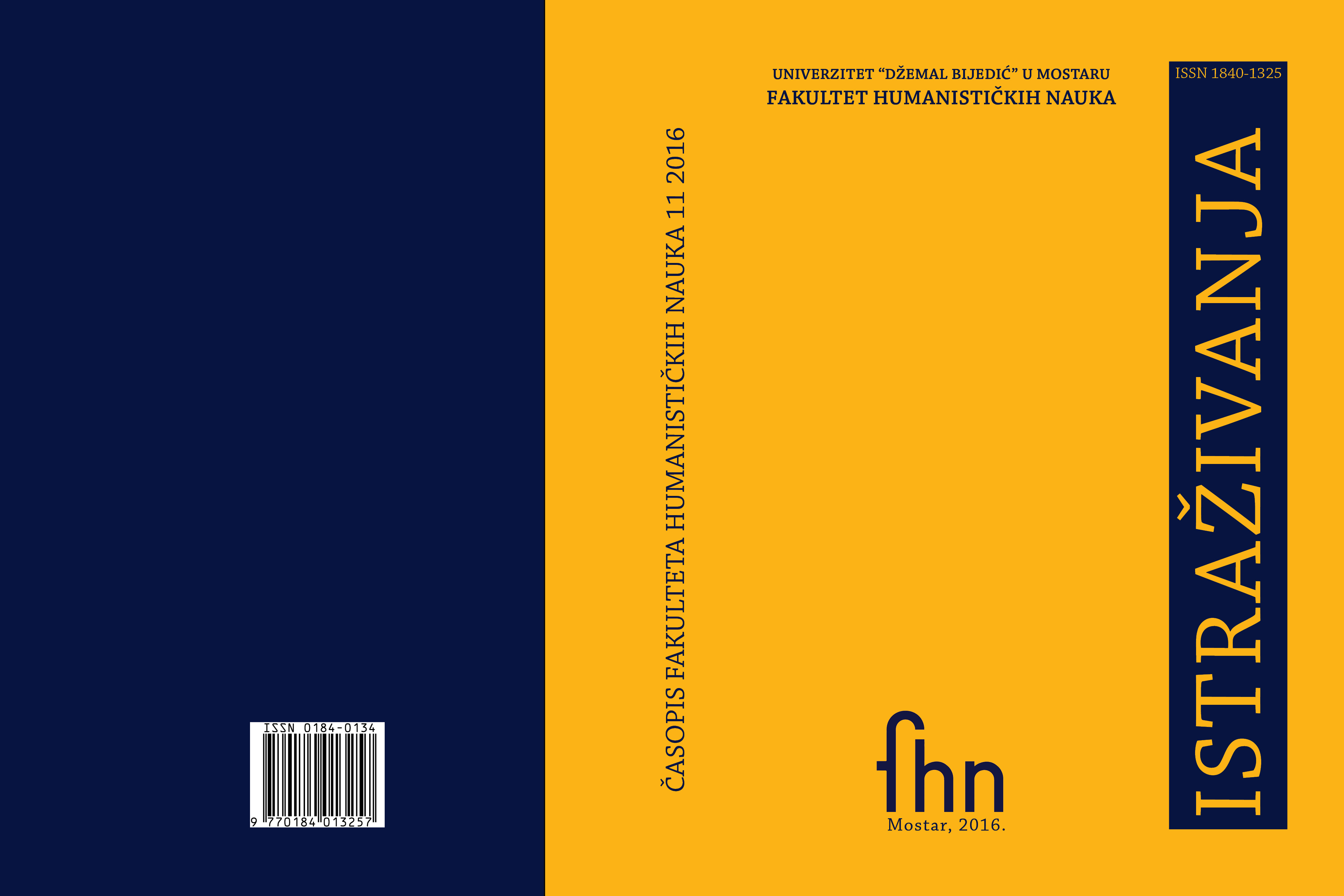 ROMANTIC ELEMENTS IN RIKARD JORGOVANIĆ'S SHORT STORY "LOVE AT A DEATHBED" Cover Image