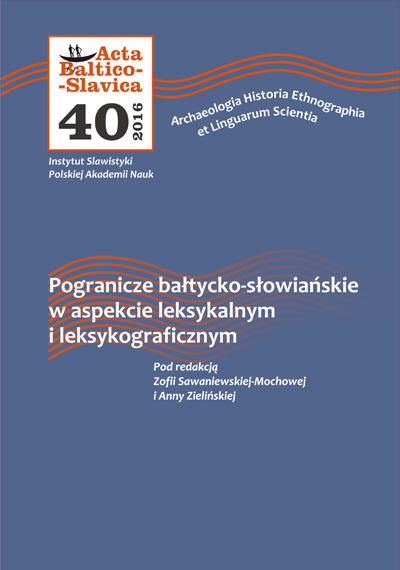 Słowiańskie zapożyczenia wśród nazw pierogów w języku łotewskim