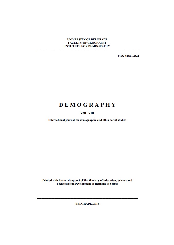 Spatial Extent of Depopulation Processes in Pomoravska Area Cover Image