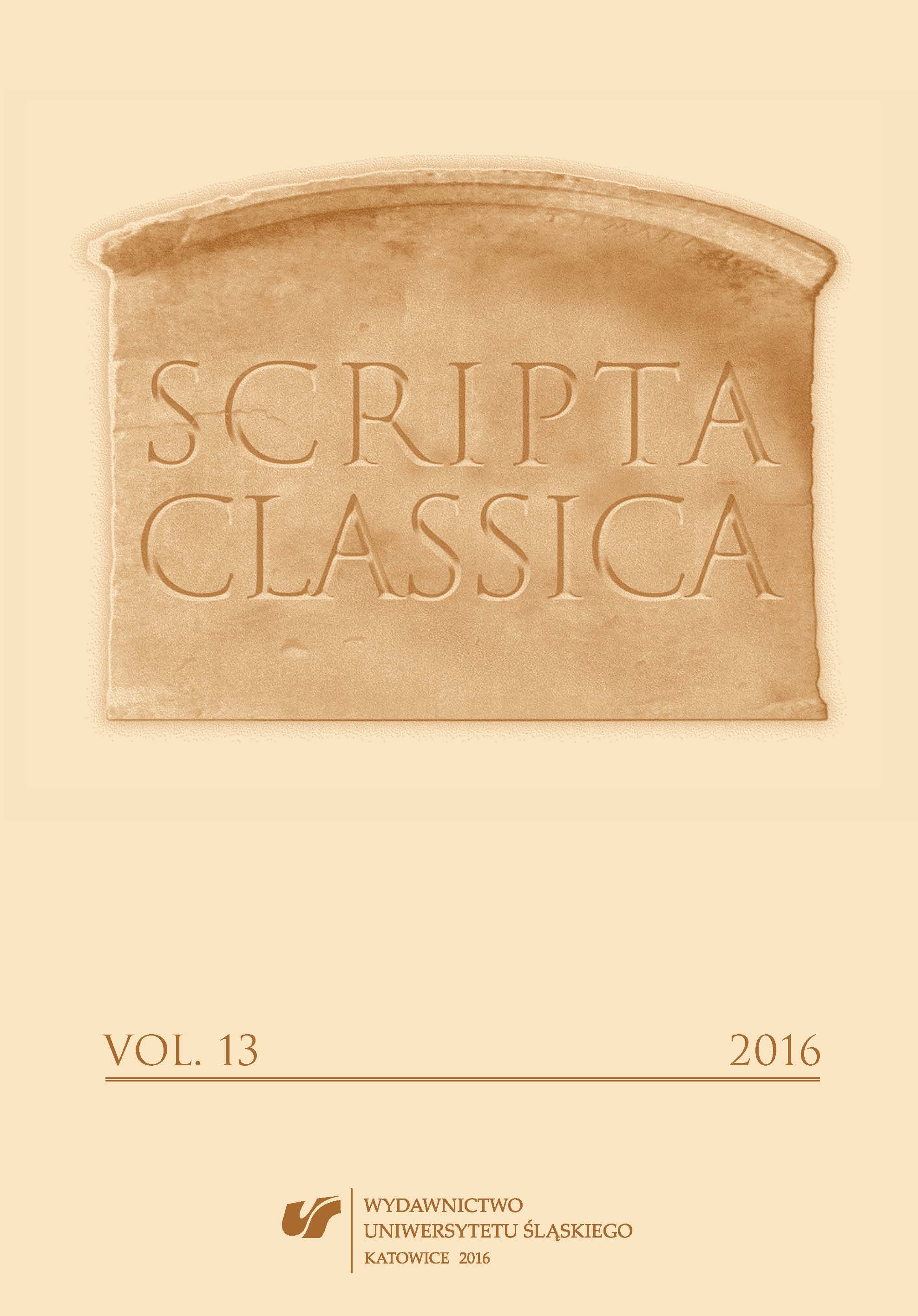 The Appropriate Goddess. The Role of Erichtho in Lucan’s Pharsalia Cover Image