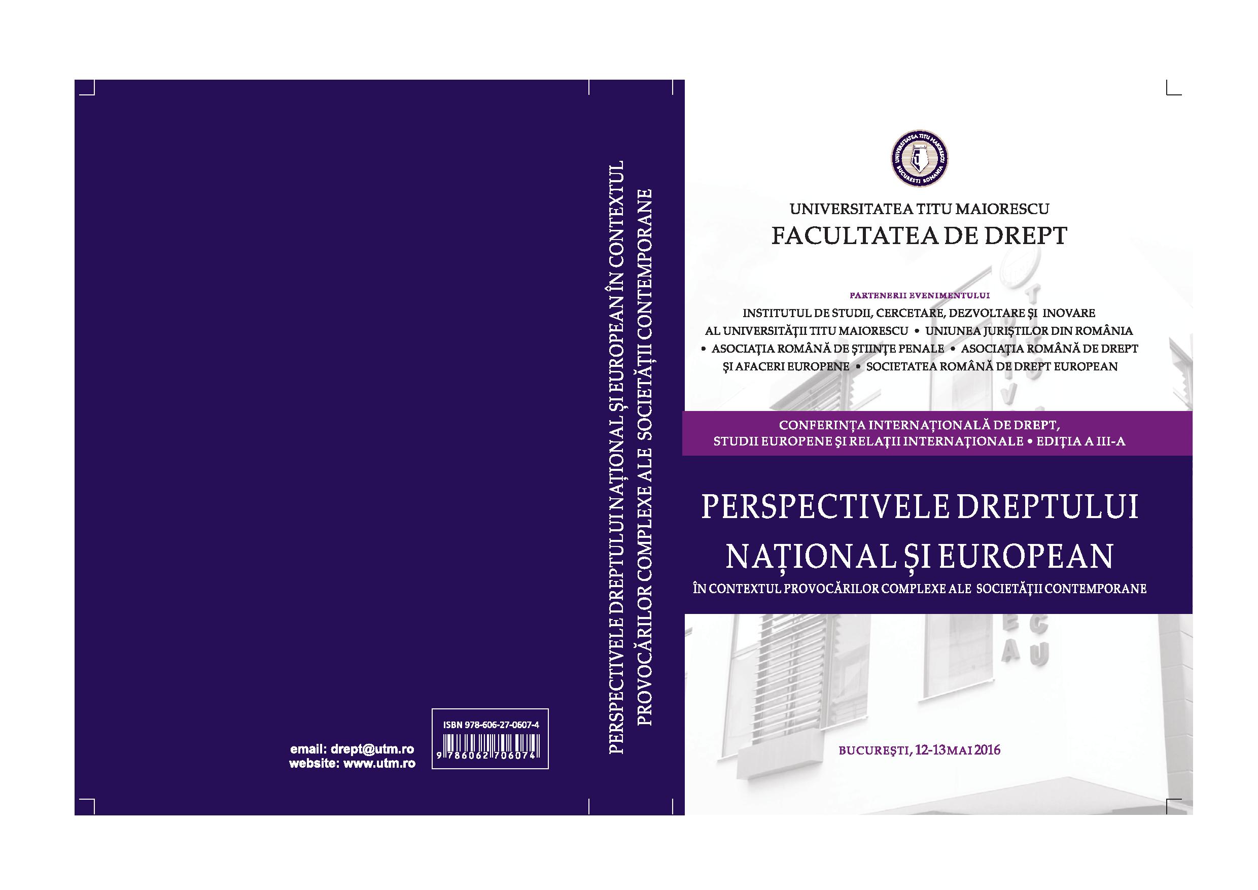 The need to reform the romanian health system in view of the application of the european protection standards for patient mobility Cover Image