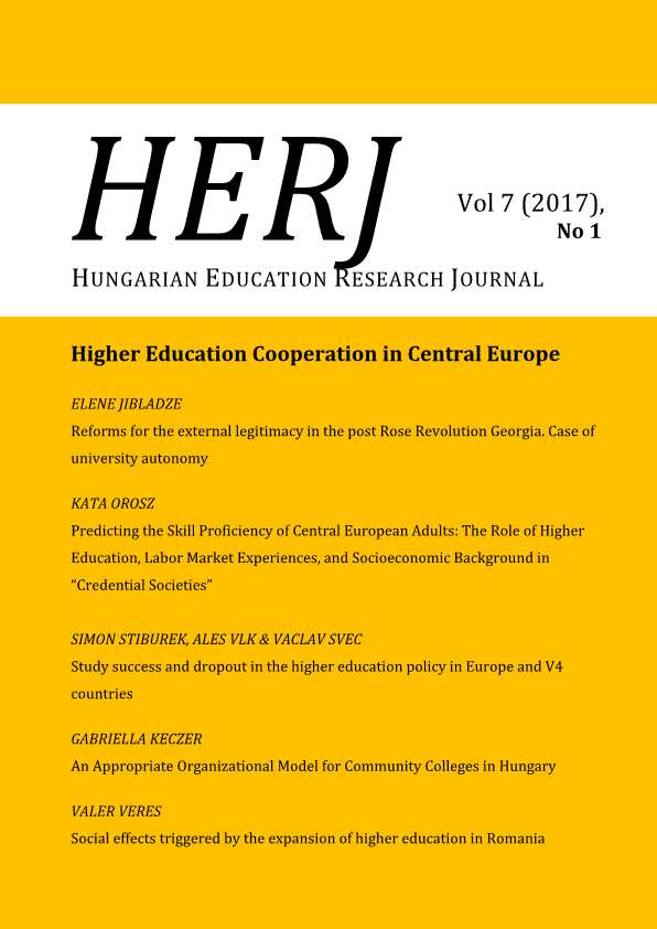 Reforms for the External Legitimacy in the Post Rose Revolution Georgia. Case of University Autonomy