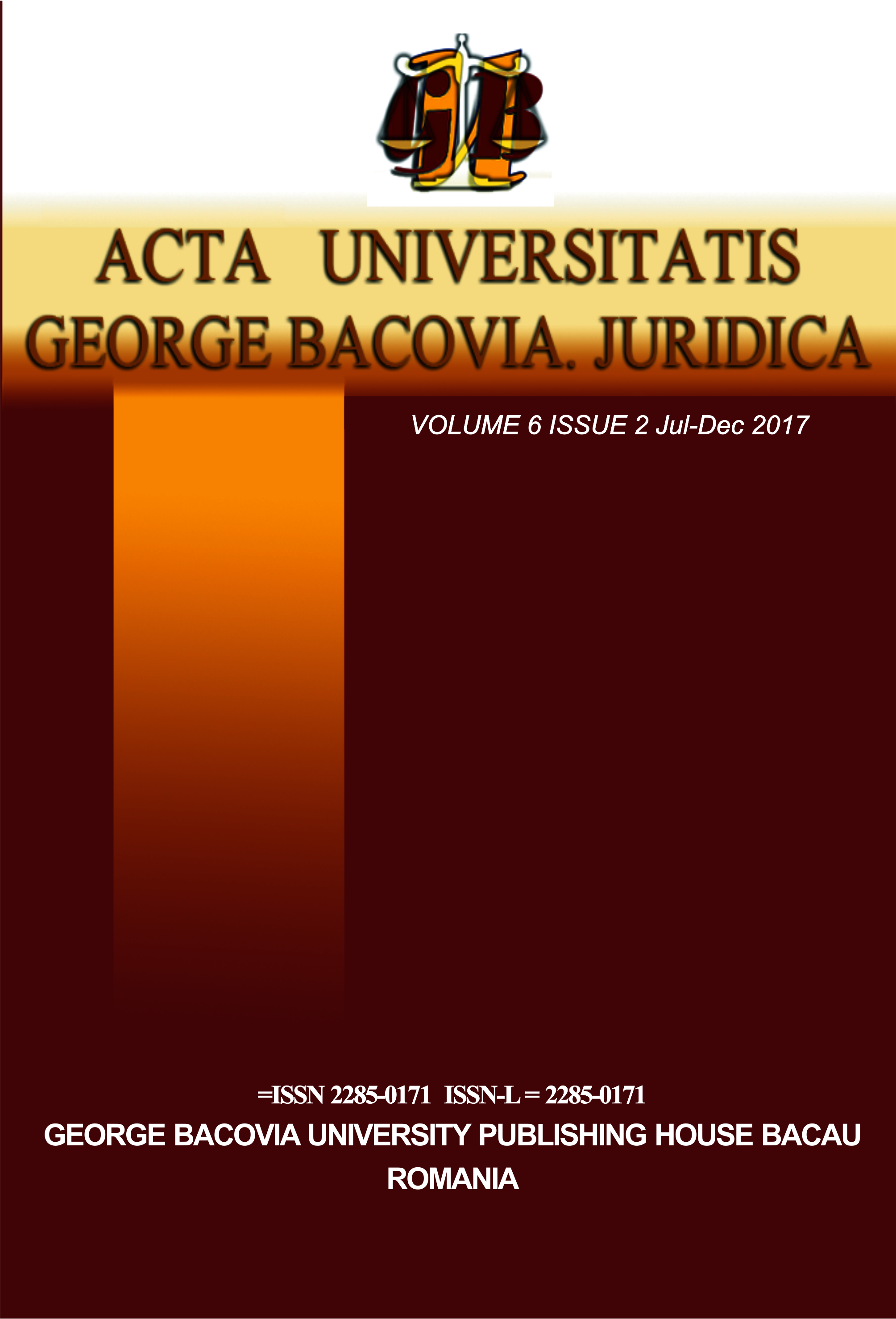 Considerations regarding the juvenile restorative justice in Romania Cover Image