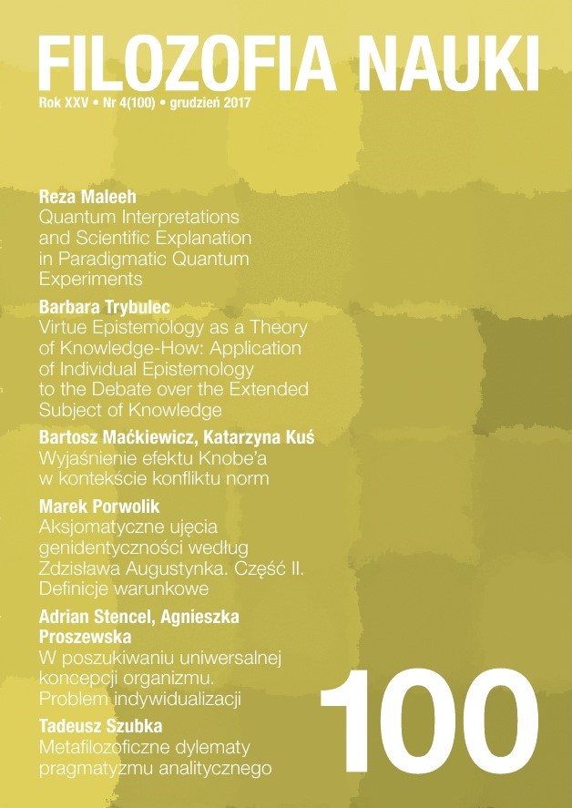 Metaphilosophical Dilemmas of Analytic Pragmatism Cover Image