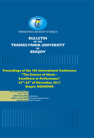 Coral theatre in the Programs of the International Festival of Chamber Choirs and Vocal Ensembles in Kragujevac (Serbia) – Contributions to defining and structuring the term Cover Image