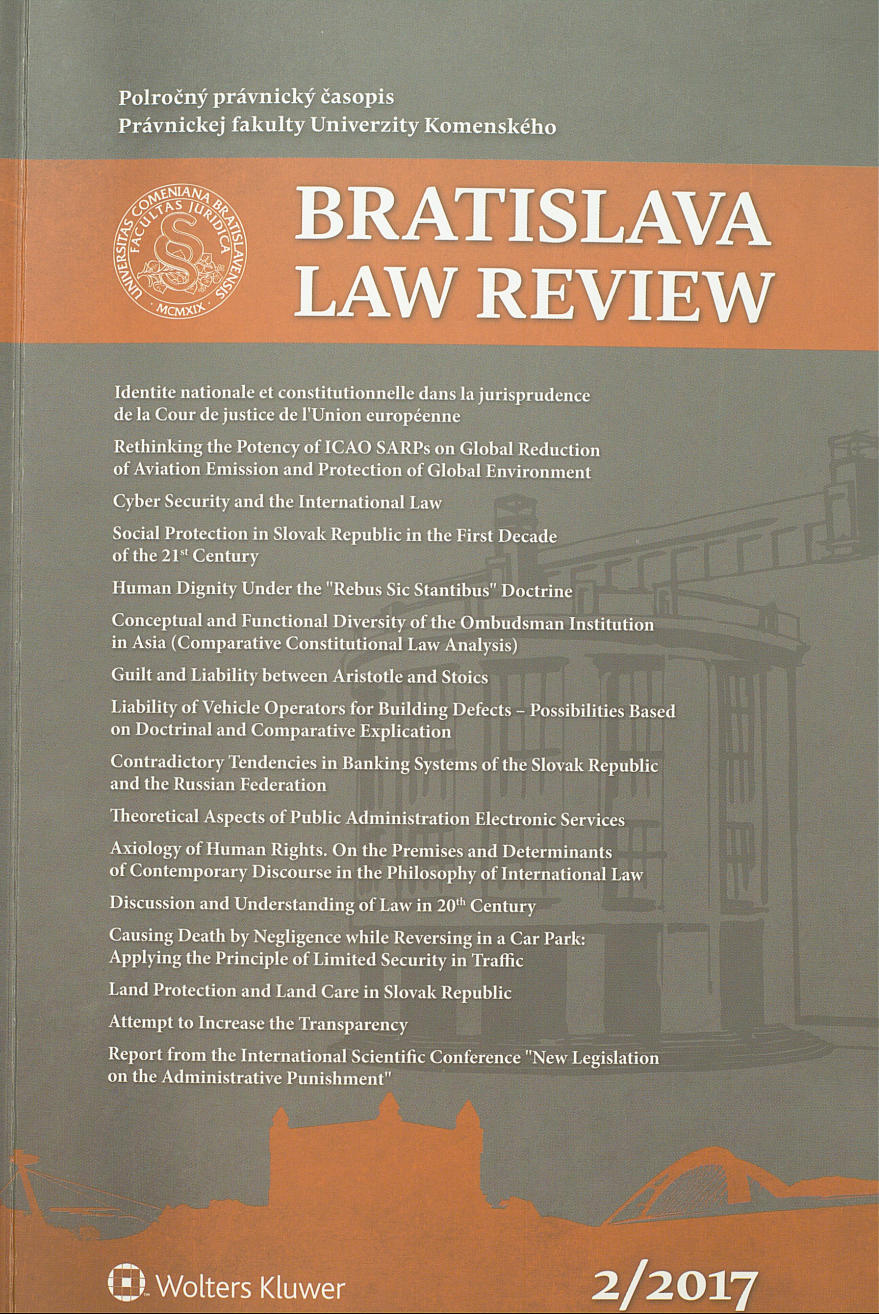 HUMAN DIGNITY UNDER THE “REBUS SIC STANTIBUS” DOCTRINE Cover Image