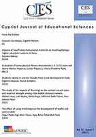 Evaluation of some physical fitness characteristics in 11-13 years old Cover Image