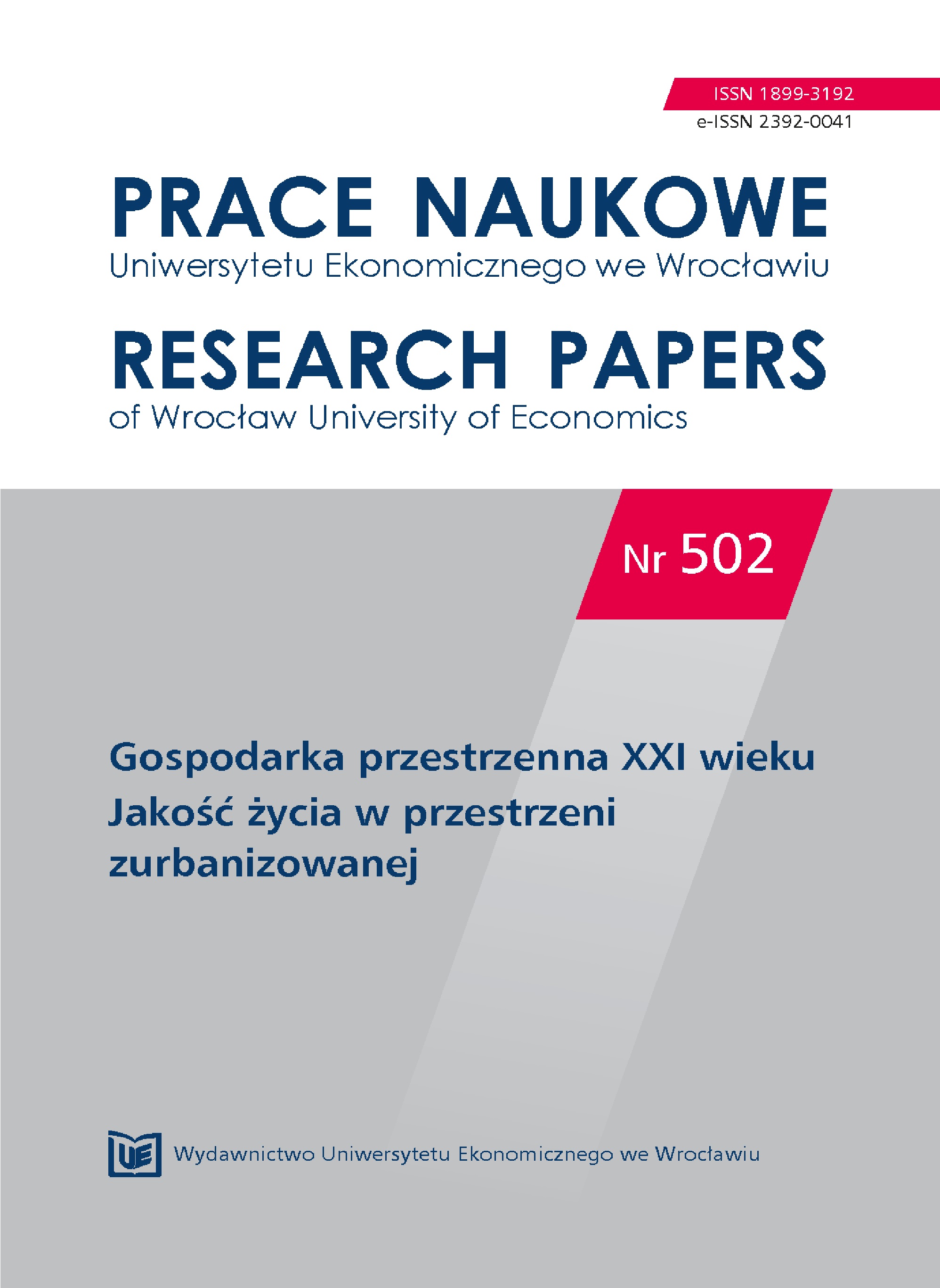 Developing spatial disproportion of the competitiveness of the communes by urban functional area Cover Image