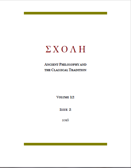 TO LEKTON IN STOIC PHILOSOPHY AND SINN IN G. FREGE’S SEMANTIC THEORY: THE QUESTION OF THEIR EPISTEMOLOGICAL STATUS Cover Image
