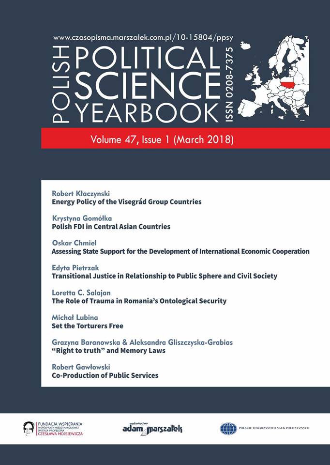 Co-Production of Public Services in Terms of the Polish Experience Cover Image